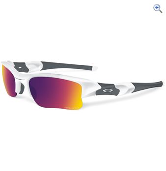 Oakley Prizm Road Flak Jacket XLJ Sunglasses (Polished White/Black Iridium) - Colour: POLISHED WHITE